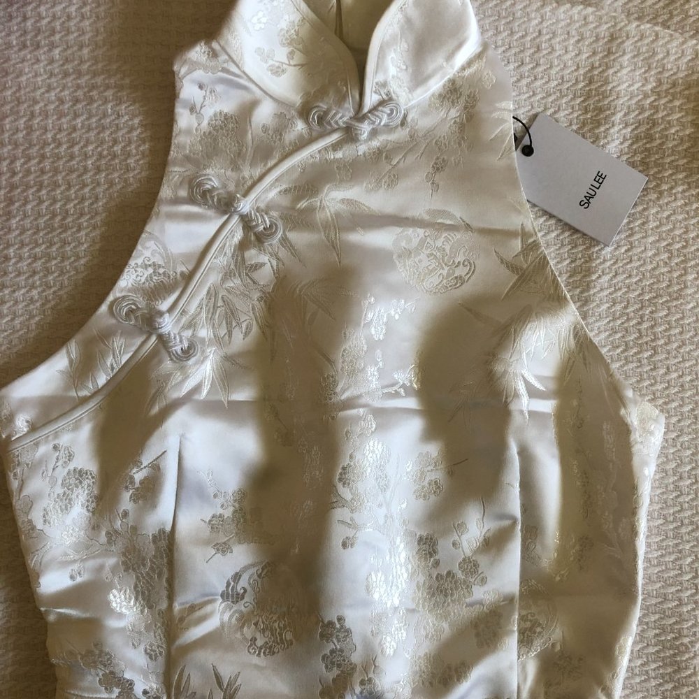 Sau Lee Jill Chinese Jacquard Pencil Dress